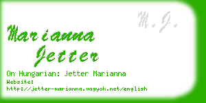marianna jetter business card